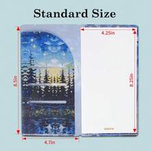 Travelers Notebook Inserts With PVC Sleeve Holder,Graph Paper, Standard Regular TN Journal Notebook For Journals,Dis,Planners,30 Sheets,8.5\ X 4.7\,Starry Sky - 星空PVC&Graph - 查看 3
