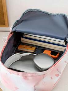 新款大容量旅行、购物、旅游背包套装，时尚舒适，适合各种场合 - 粉色 - 查看 4