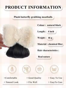 Women's Fashion Cute Bow Hair ClipAutumn/Winter Alligator Hair Clip Hairpin Accessory , Suitable For Daily & Party Wear, Double-Sided Bow Plush Hair Clip Wig Hairpiece Gift For All Seasons Valentines Claw Clips Hair Claws Hair Barrettes, School Stuff, Elegant, College, Winter Outfit For Women, Bows, Hair Accessories