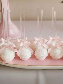 100pcs White Paper Lollipop Sticks, Baking DIY Handmade Starry Cake Decor Paper Sticks, Suitable For Kitchen, Salad, Candy Decoration, Also Applicable For Birthday Party, Valentine's Day, Graduation, Wedding And Other Occasions - Multicolor - View 7