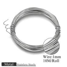 10m/Bundle Stainless Steel Solid Wire Coil, Suitable For DIY Beadwork, Necklaces, Bracelets, And Jewelry Making For Daily Wear - Silver - View 9