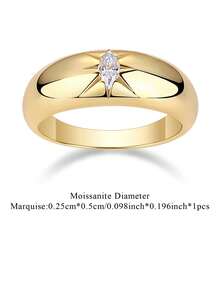 925 Sterling Silver Moissanite Ring For Women, Hypoallergenic High-End Engagement/Wedding Ring, Valentine's Day/Birthday Gift, Oxidation-Resistant Gift Box Packaging