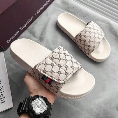 Sandalias casuales de suela gruesa para hombres - Chanclas de moda para uso en interiores/exteriores, deportes y playa, talla grande 39-47