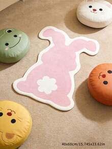 1pc Plush Cartoon Cat Jumping Shaped Bathroom Mat, Bathroom Rug, Bath Mat, Door Mat, Small Rug, Carpet, Mat, Home Decor, Area Rug, Outdoor Mat, Home Decor, Area Carpet, Bedroom Carpet, Washable Rug - Multicolor - View 9