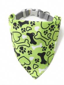 1pc Cute Pet Bandana Bibs For Dogs & Cats - Perfect For Daily Wear, Photo Shoots & Outdoor Walks, Ideal For Shiba Inu & Small/Medium Pets - Green - View 10