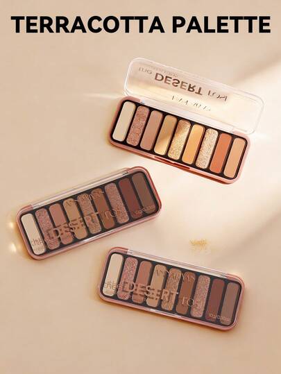 HANDAIYAN 9-Color Pearl Eyeshadow Palette: Natural Earth Tones With Shimmering Pearl Finish - Multi-Functional Eyeshadow Palette, Perfect For Christmas Gifts, Bachelorette Parties, Holiday Makeup, Winter Essentials, Daily Wear And Camping Trips