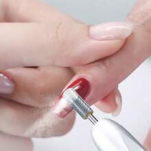 1pc 5.35mm Tungsten Carbide Barrel Nail Drill Bit, Manicure Accessory