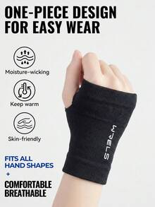 WRELS 1 paire de gants sans doigts pour femmes, bandes de poignet respirantes et absorbantes pour le sport, le yoga, la fitness, le tennis, la corde à sauter, la randonnée, le cyclisme, équipement de protection sportive