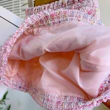 2pcs Girls Short Jacket And Skirt Set, Fashion Autumn/Winter - Pink - View 11