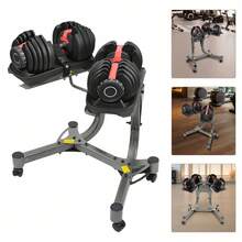 Free Standing Silver Gray Dumbbell Rack Weight Stand, 100kg/220.46lbs Load Capacity, Dumbbell Rack, Iron+ Rubber Material Dumbbell Holder, Suitable For Use At Home, In The Gym - Silver Gray - View 2