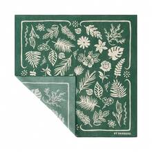 22\X22\ Flower Cotton Bandana Multi-Purpose Headbands - GreenLeaf - View 3