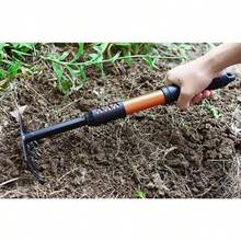 Hand Garden RakeRake For Gardening Soil Rake Heavy Duty Carbon Steel Mini Hand Gardening Tools - As Pic - View 5