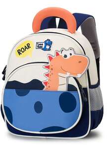 1PC Kindergarten Schoolbag Boy's Small, Medium And Large Class Preschool Class Cute Dinosaur Lightweight Boy's Burden Protection Back To School Back-To-School Backpack Handbag