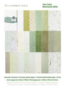 25pcs/Pack Assorted Vintage Texture Papers, Suitable For Personalized Collage Cards, Creative Scrapbooking, Aesthetic Notebooks, Art Journals, Office & School Supplies - 1 Package - View 18