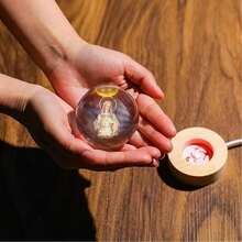 3D Carved Crystal Ball With Laser Engraved USB Night Light, Creates Halloween Atmosphere, Suitable For Believers And Enthusiasts, Christmas Decoration Light, Small Gift, Holiday Gift, Christmas, Halloween, Thanksgiving Gift, And Thoughtful Present - Multicolor - View 5