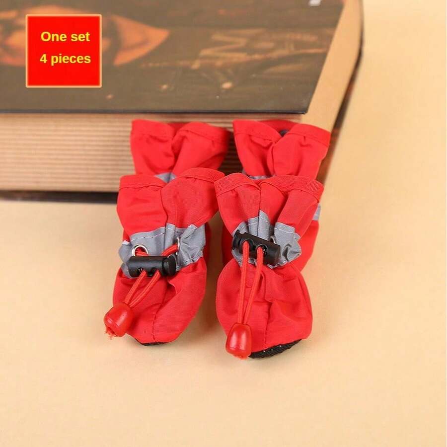 Pet Shoes & Boots - [Red] - View 1