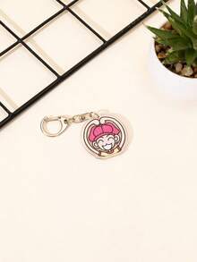 1pc Acrylic Cute Cartoon Nana Character Themed Keychain Pendant, Backpack Decoration, Bag Accessory, Wallet Charm, Gift For Friends - Multicolor - View 16