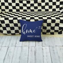 Fundas de almohada para exteriores, de 18 x 18 pulgadas, impermeables, para el hogar, decoracin de patio, para sof, sof, color azul marino - 46x46cmPaquete de 1Azulma - Ver 5