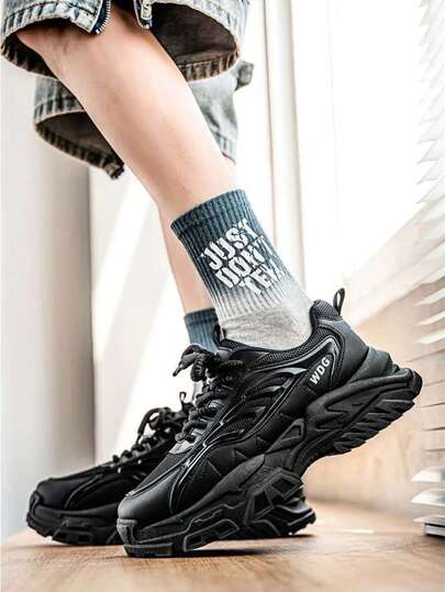 Men's Soft Bottom New Casual Sneakers, Lightweight, Fashionable, Shock-Absorbing, Breathable, Versatile Running Shoes