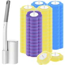 1pc Disposable Toilet Brush, Toilet Brush Holder, Compact Wall-Mounted Disposable Toilet Cleaning System, Suitable For Modern Bathroom, Hygienic Home Toilet Cleaner, Toilet Brush - 1 Set Of Handle Bases - View 9