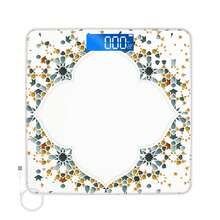 带高清液晶显示屏的浴室秤，高精度体脂秤，电子秤 - 耐用、精准、USB供电，是送礼的最佳选择 - 彩色 - 查看 9