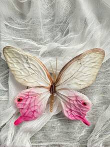 2个/1双 节日风仙女蝴蝶花鞋扣，蝴蝶兰花鞋花，凉鞋配件，女士沙滩鞋扣