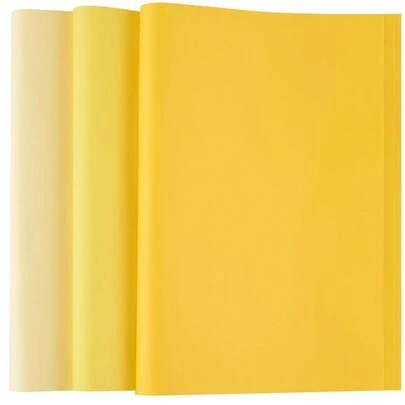 60 Sheets Yellow Tissue Paper Multicolor Tissue Paper Bulk Gift Wrapping For DIY Art Craft Floral Birthday Ba By Shower Party Festival