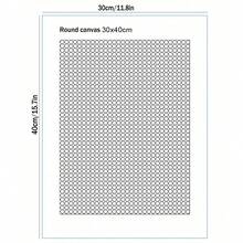 Diamond Painting Canvas With Glue, Round/Square Blank Grid Canvas Empty For Customized Projects - Multicolor - View 6