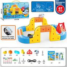 Children's Electric Train Set, 67/83/131/160 Pieces 3D DIY Track Building Kit, Includes Train And Traffic Signs, STEM Car Toy Set, Suitable For 3-8 Year Old Boys And Girls, Birthday Gift, Thomas & Friends Train, Montessori Toys, Train, Car, Building Blocks Set, Christmas Gift, Boyfriend Gift, Building Blocks, Valentine's Day Gift, Boys Toys, Kids Toys, Dinosaur