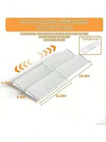 4pcs/8pcs Drawer Spice Organizer Box, 4/8 Tier Transparent Spice Rack Drawer Storage Box, Extendable From 30cm To 60cm, Drawer And Base Spice Rack Organizer (Jars Not Included) - Multicolor - View 9