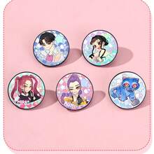 Mattel New K-Pop Witch Hunting Girl Group Metal Brooch/Badge, Creative Cartoon Decoration For Backpack, Gift - Multicolor - View 9