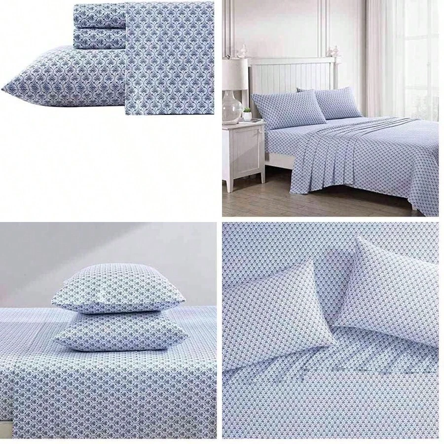 Quilts - Queen+Blooming Blue - View 1