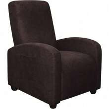 Trugenix-Recliner Sofa Covers - Leather Like Recliner Sofa Covers 3 Seater Recliner Couch Covers For 3 Cushion Couch 8 Pieces Washable Stretch Reclining Sofa Slipcovers (Brown)-GP - 01-巧克力 - 查看 1