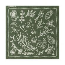 22\X22\ Flower Cotton Bandana Multi-Purpose Headbands - GreenForest - View 1