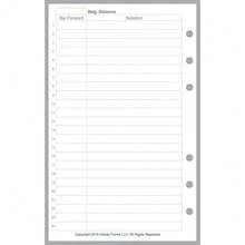 Compact Size Payment/Expense Record And Check Register, Sized And Punched For Franklin Covey Compact And Other Notebooks (4.25\ X 6.75\) - Payment/ExpenseRecordandCheckRegister - View 3