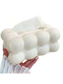 1pc Creative Bubble Square Tissue Box Cover, Suitable For Bathroom, Vanity, Makeup Table And Car - Multicolor - View 6