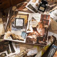 人物阅读贴纸书，20张剪贴簿纸，25张预裁切和纸贴纸和5张纸质贴纸，适用于日记、剪贴簿、子弹笔记、计划本、日记本，剪贴簿用品套装，成人手工艺术 - R - 查看 7