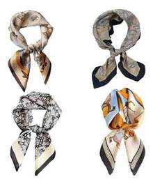 Tendencia4pz Pañuelo De Seda Sintética Bufanda Paliacate Rebozo CuellCalidad premium - 4 piezas - Ver 9