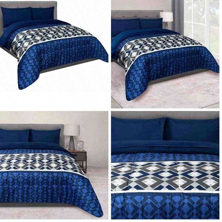 EL ELEFANTITO Edredn Set Matrimonial y King Size Microfibra Extra Suave con Sbanas Incluidas (Rosa, Matrimonial) - Rosa+Matrimonial - Ver 1