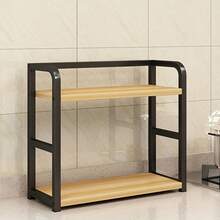 1pc Countertop Storage Rack - Multi-Tier Organizer, Suitable For Kitchen, Pantry And Cabinet, Space-Saving Spice Rack, Durable Modern Design, Kitchen Storage Rack, Smooth Surface - 2-layer Storage Rack - View 7