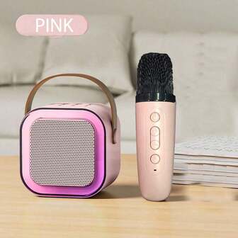 Mini Karaoke Machine, Christmas/Birthday Gift, Portable High Volume Bluetooth Speaker With Wireless Microphone, Party Toy, Paddington Bear, Mini Speaker, Yoto Mini, 1 Euro>ABS, Microphone Karaoke, Bluetooth