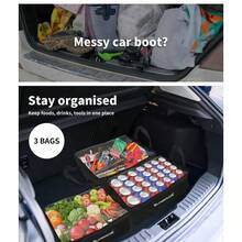 Camping Canvas Storage Bags Adventure Portable Caravan Organiser Clear Top 400GSM, Hanging Picnic Bag, Outdoor Camping Tableware Organize Bag - Black - View 4
