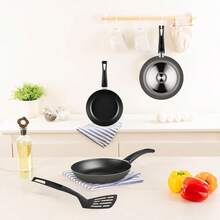 Juego de Sartenes con Antiadherente 4 Piezas de Aluminio - Color Gris - 1 - Ver 2