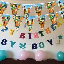 12pcs/Set Italian Brain Rot Party Banner - Cute Cartoon Character & Brain Themed Design, Paper Decor, Suitable For Halloween, Christmas, Birthday - Indoor/Outdoor Party Supplies, Holiday Wall Art | Fun Design - Multicolor - View 5