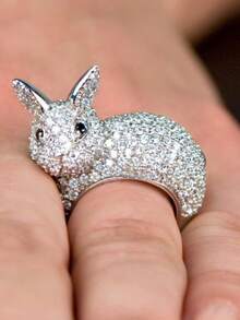 1 PC Cute Cubic Zirconia Ring For Women For Women For Wedding Engagement Party Jewelry Valentine's Day Gift - 1# - View 10