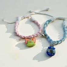 2pcs/1pc Disney Zootopia Cartoon Character Braided Bracelet Set, Cartoon Couple Bracelet, Niche Design Magnetic Bracelet, Suitable As Valentine's Day Gift, Birthday Gift, Party Gift, Christmas Gift, Fan Gift - Multicolor - View 9