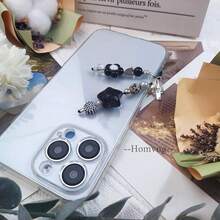 1-4PCS Cute Phone Charms Aesthetic Y2K Cell Phone Charms Strap Strawberry Butterfly Star PhoneCharm Y2K Accessories For Bag Keychain  Camera Pendants Decor - 2x花蝶 - 查看 7