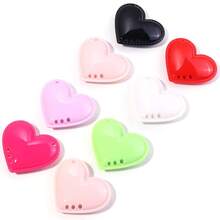 2pcs/Pack 5.5cm Big Heart Shaped Pendant, DIY Jewelry Making Accessory For Phone Chain, Keychain, Necklace - Large Heart Pendant - View 7