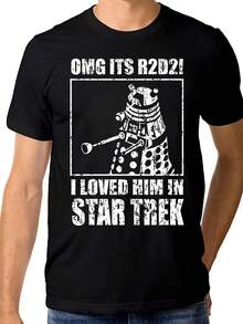OMG It's R2-D2 Funny Dalek T-Shirt, Geek Combo 100% Cotton Tee, 's Wo's Sizes (Wr-184) - 款式2 - 查看 1