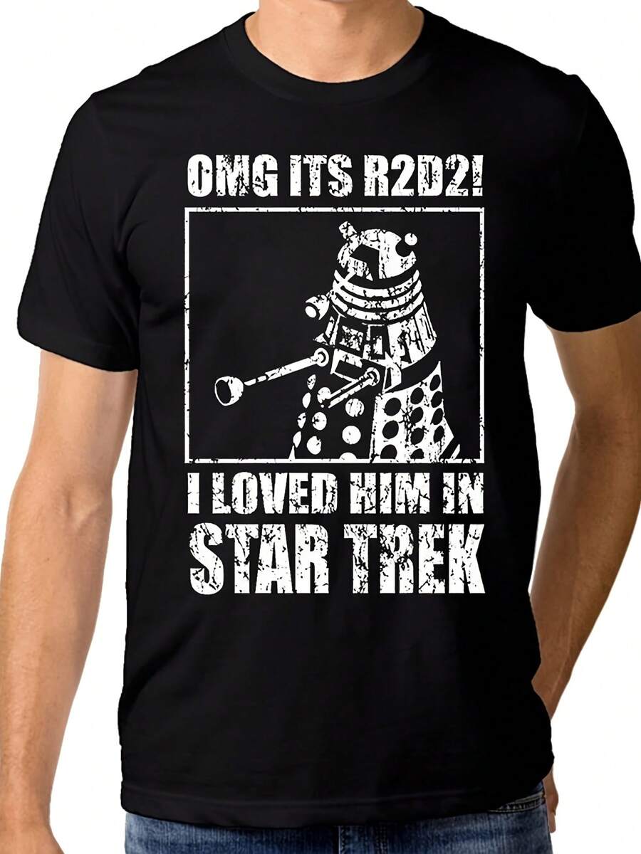 OMG It's R2-D2 Funny Dalek T-Shirt, Geek Combo 100% Cotton Tee, 's Wo's Sizes (Wr-184) - 款式2 - 查看 1